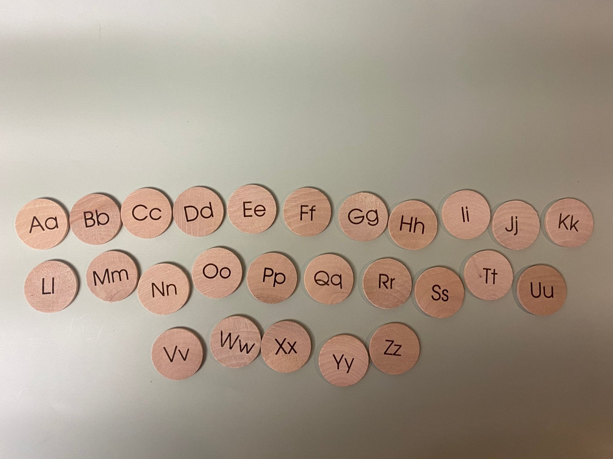 Wooden ABC & Number Discs | Alphabet Learning Set - Aware House