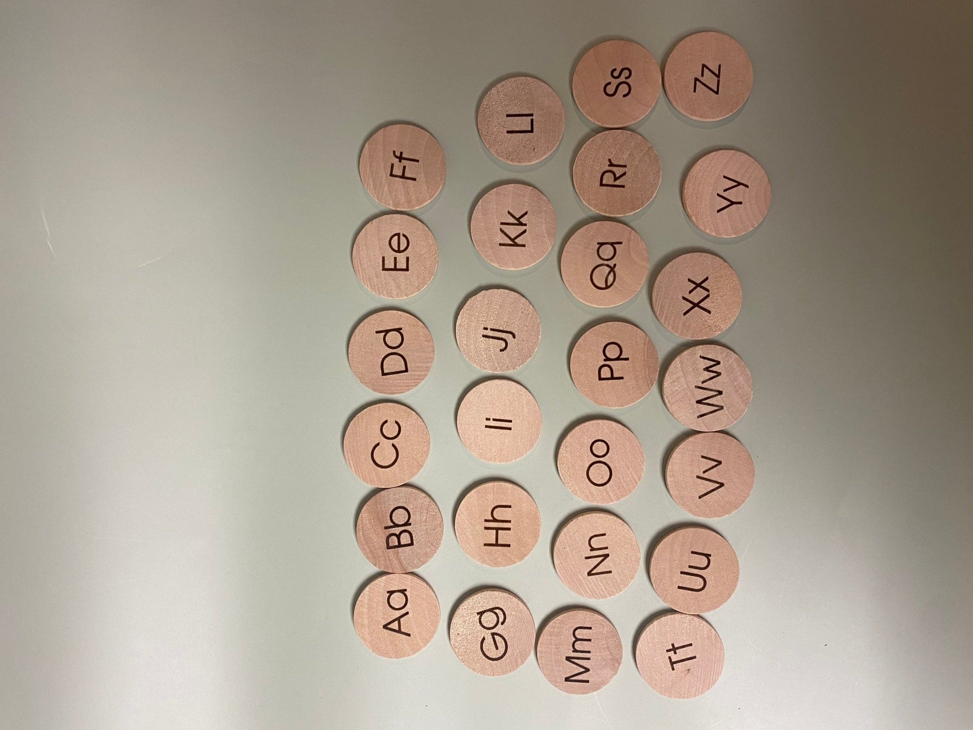 Wooden ABC & Number Discs | Alphabet Learning Set - Aware House