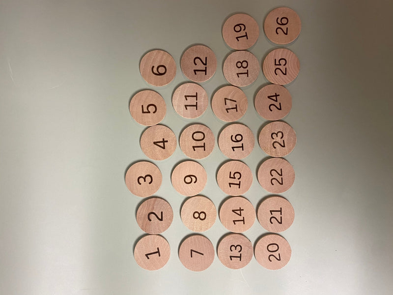 Wooden ABC & Number Discs | Alphabet Learning Set-zoom-
