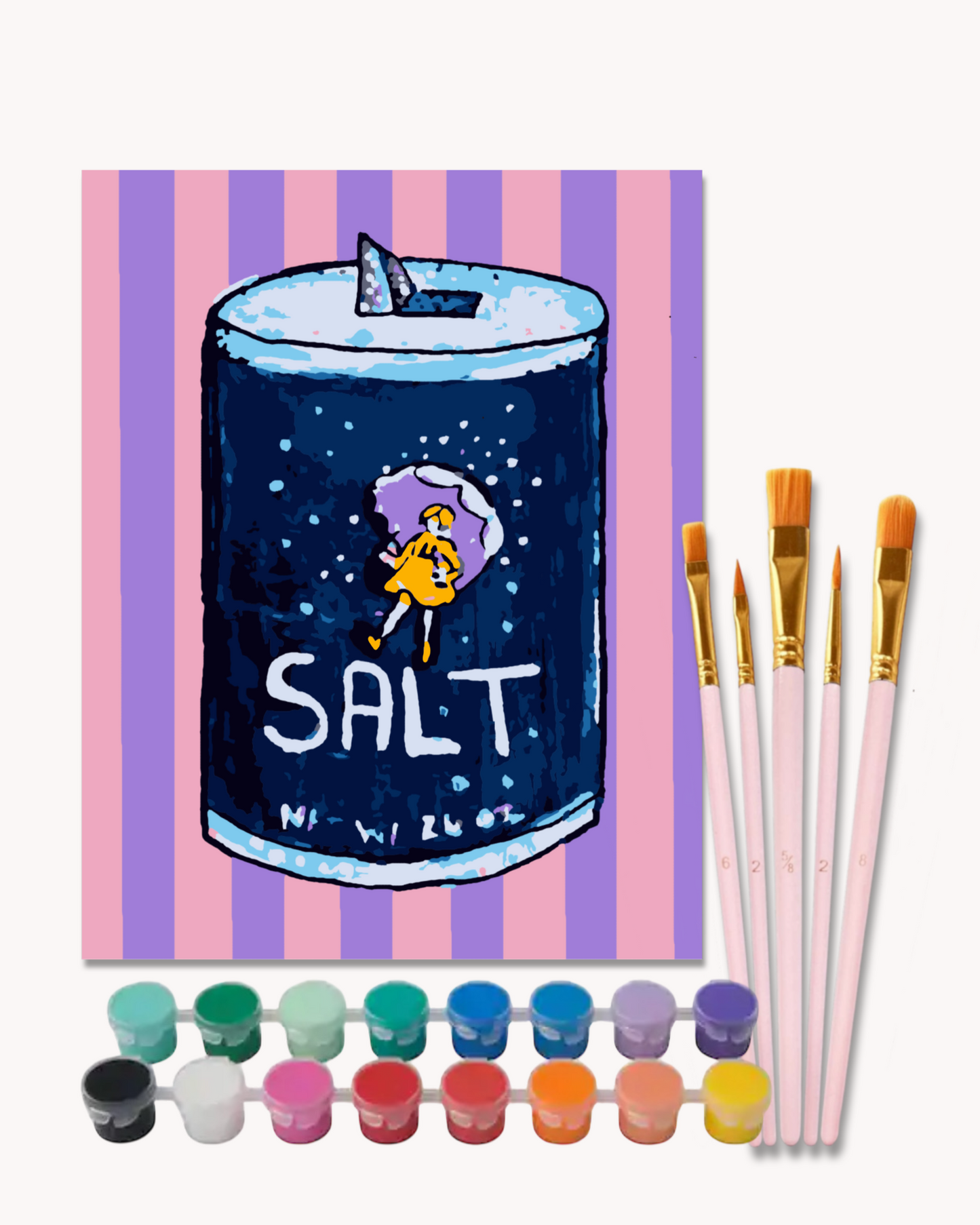 Salt Paint by Numbers Kit