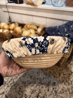 Small Reusable Cotton Bowl & Banneton Cover | Eco - Friendly Kitchen Cover - Aware House