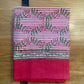 Nantucket Stripe Tablecloth in Holiday Pink