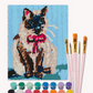 Cat with Bow Paint by Numbers Kit