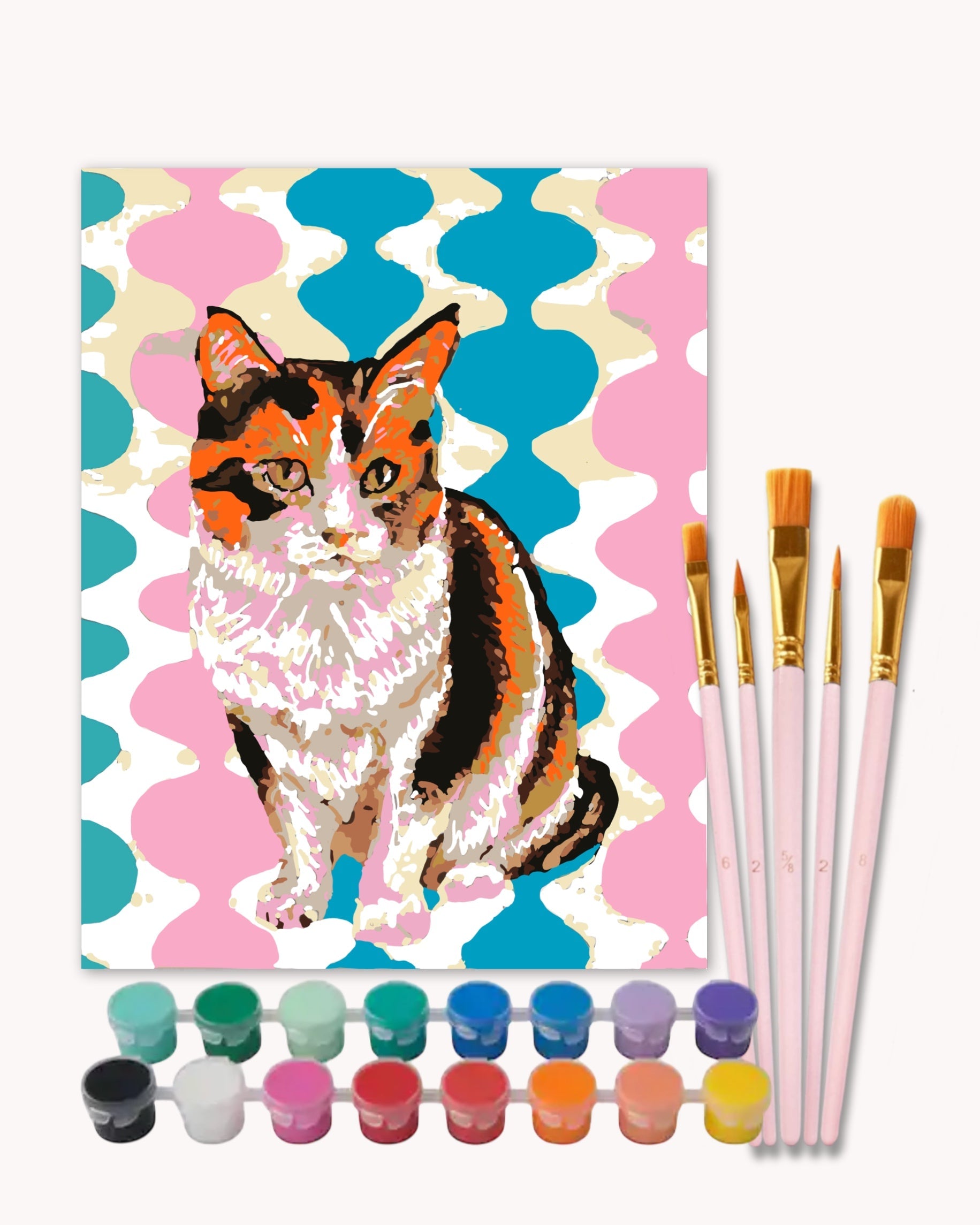 Groovy Calico Paint by Numbers Kit