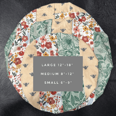 Large Reusable Cotton Bowl Cover | Eco - Friendly Kitchen Cover - Aware House