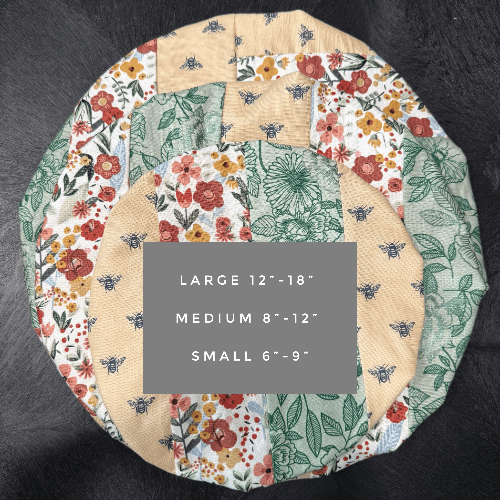 Large Reusable Cotton Bowl Cover | Eco - Friendly Kitchen Cover - Aware House
