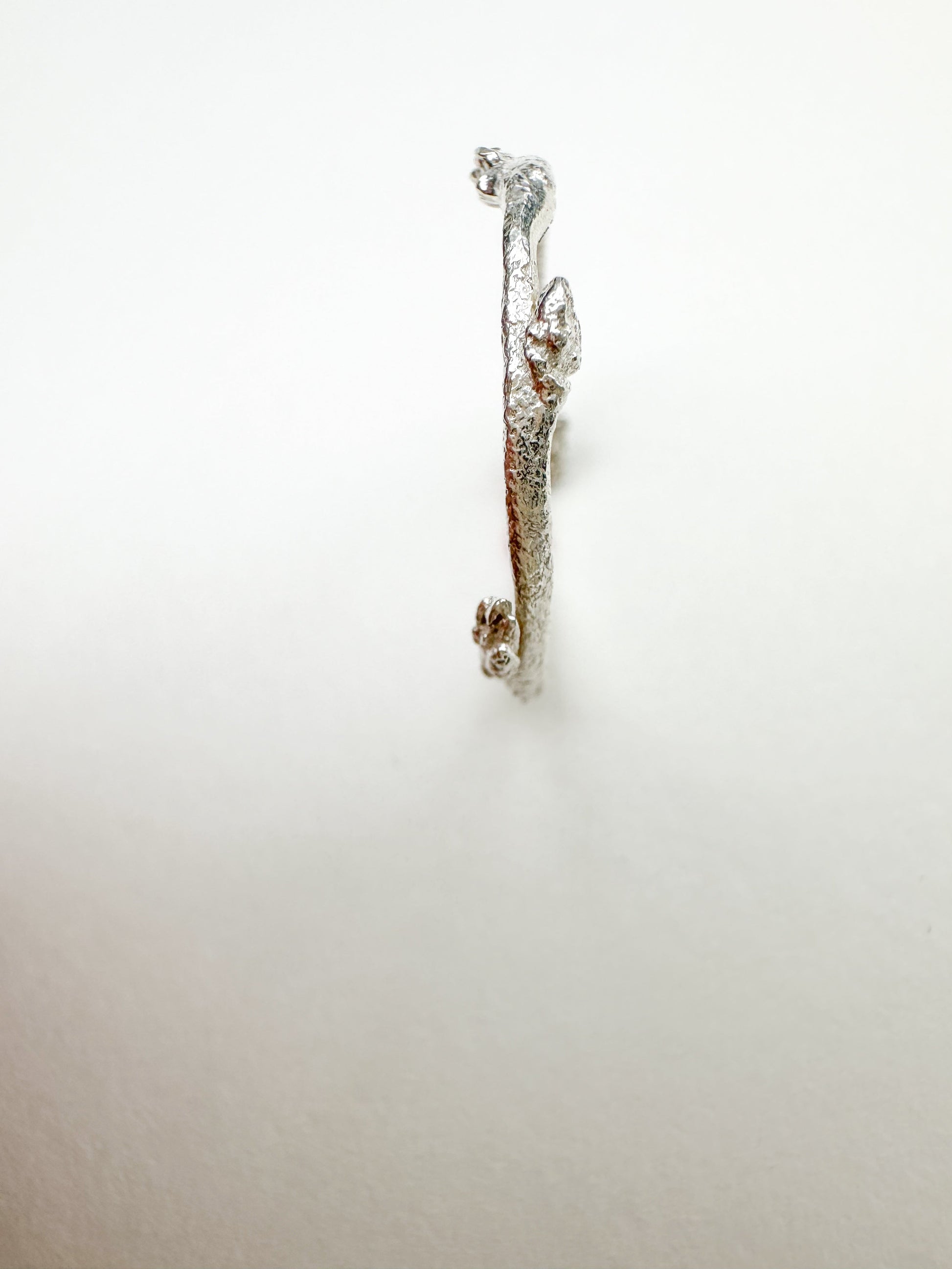 Budding Twig Ring | Recycled Sterling Silver-5