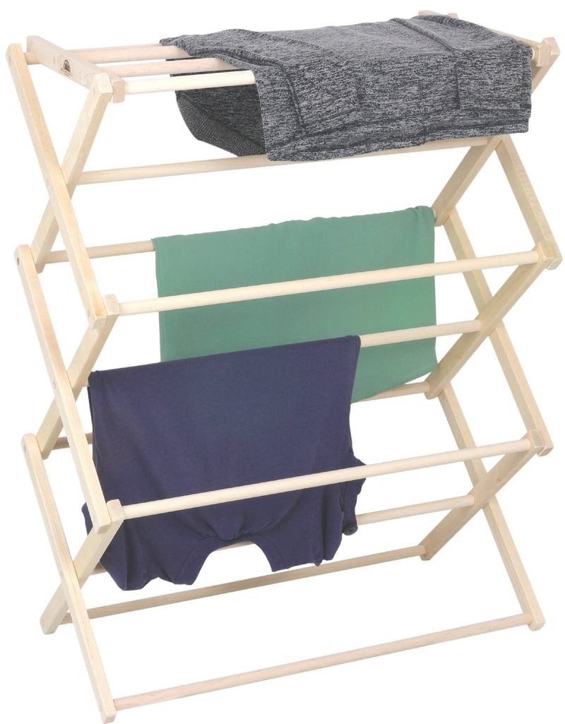 Flat Top Drying Rack | Wooden Laundry Drying Rack-zoom-