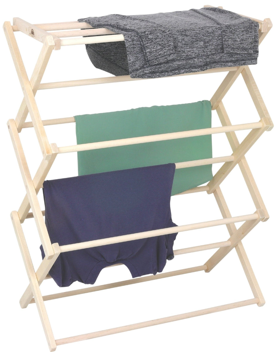 Flat Top Drying Rack | Wooden Laundry Drying Rack - Aware House
