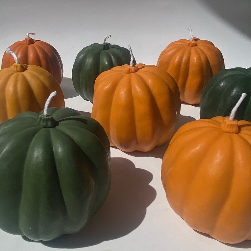 Pumpkin Candle - Green-zoom-