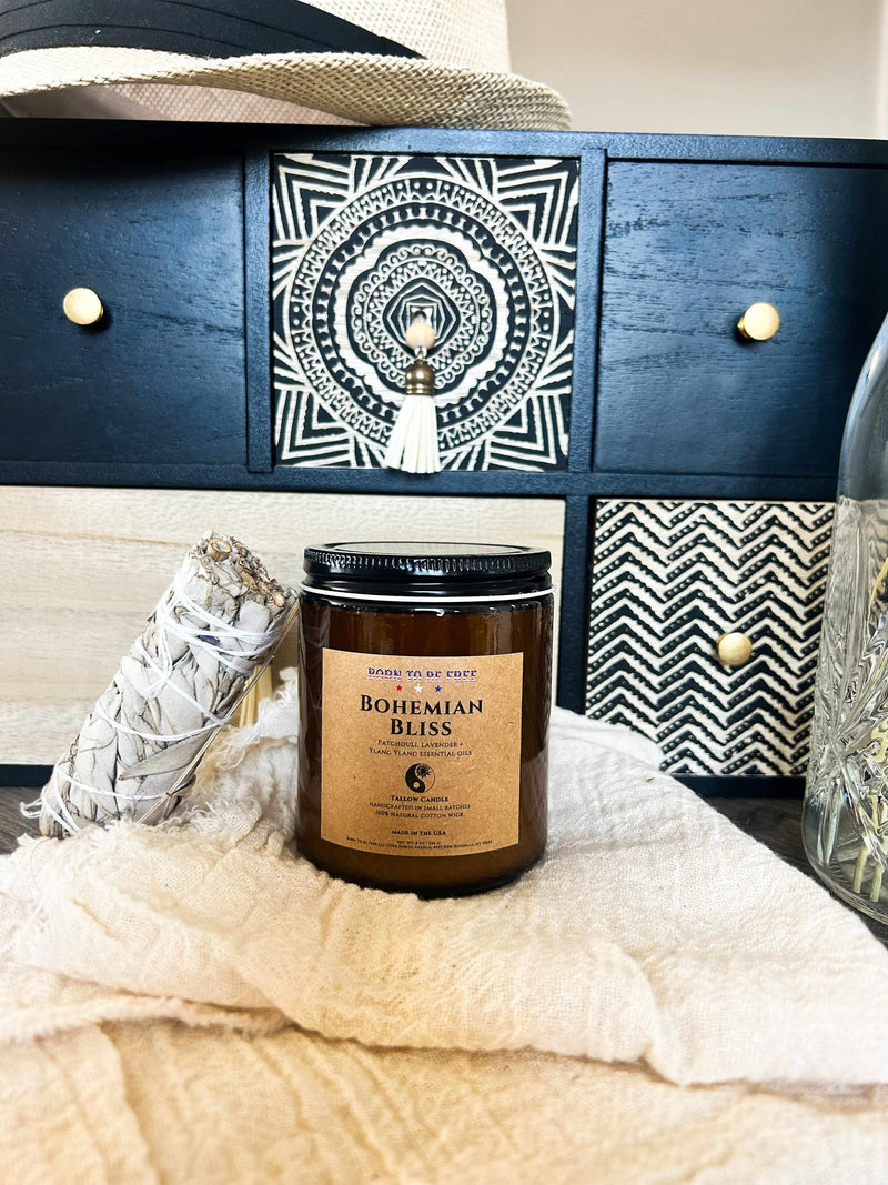 Bohemian Bliss Tallow Candle-zoom-