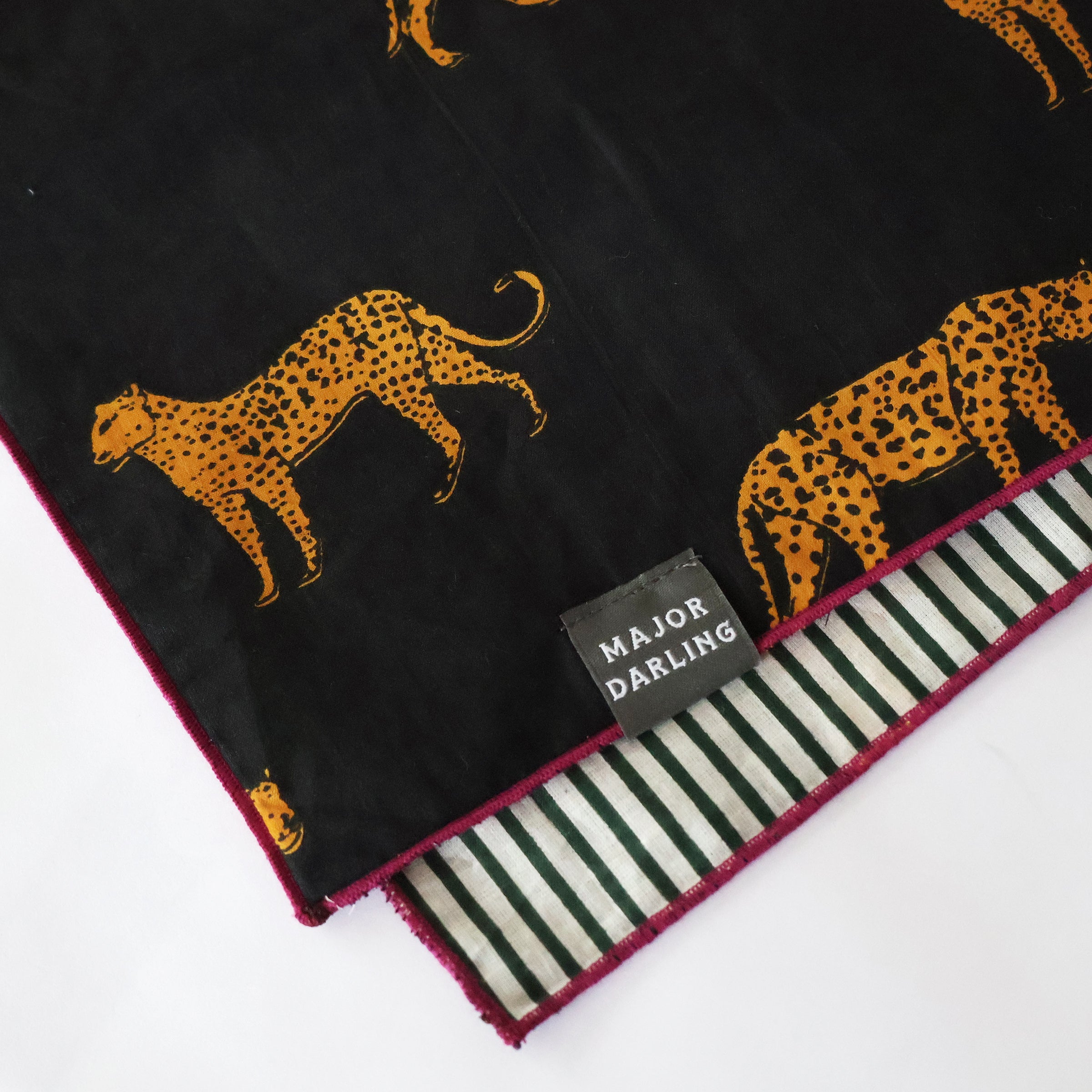 Reversible Dog Bandana | Cheetahs & Stripes