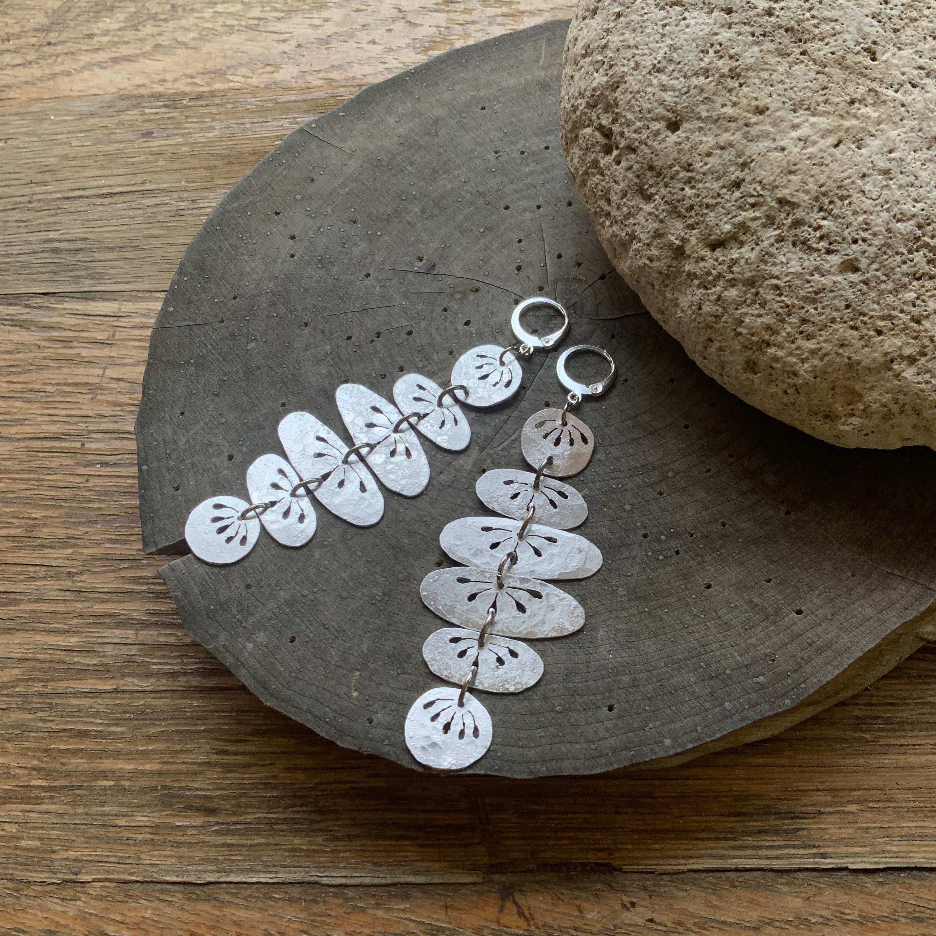 Floral Folklore River Rock Drop Earrings-zoom-5