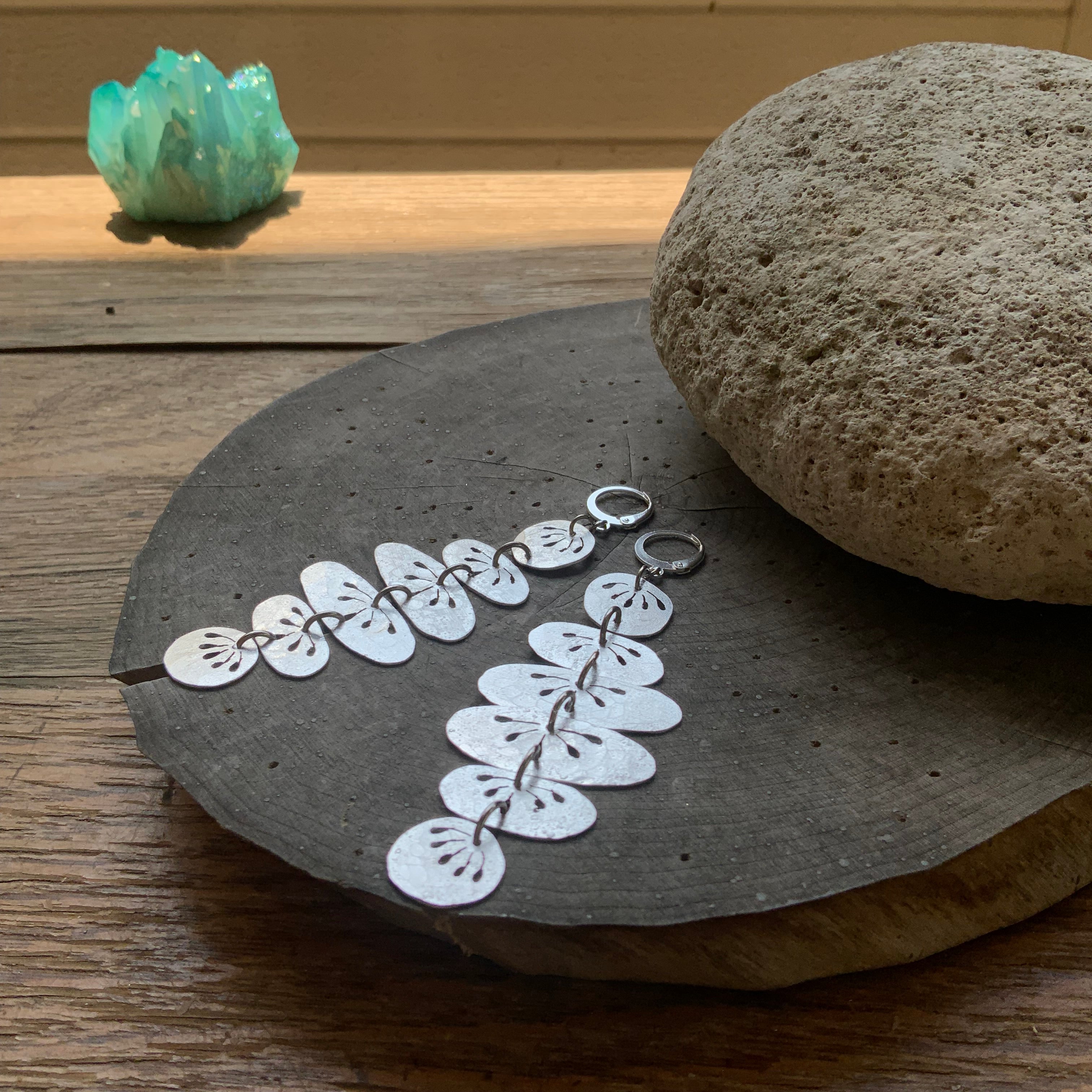 Floral Folklore River Rock Drop Earrings-zoom-7