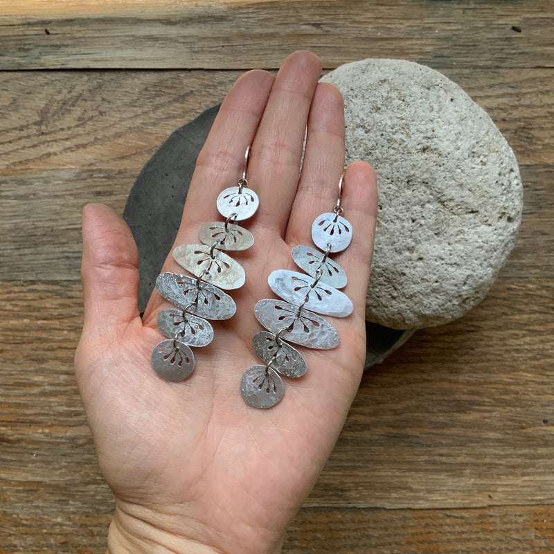 Floral Folklore River Rock Drop Earrings-zoom-