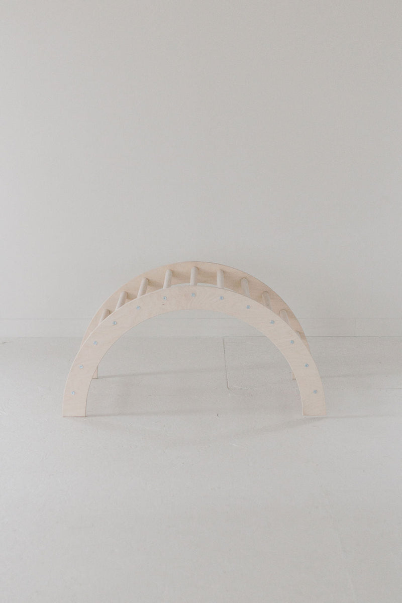 Wooden Arch Climber | Rocker & Tunnel Play Gym-zoom-