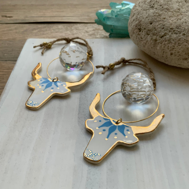 Celestial Longhorn Sun Catcher Ornament-zoom-