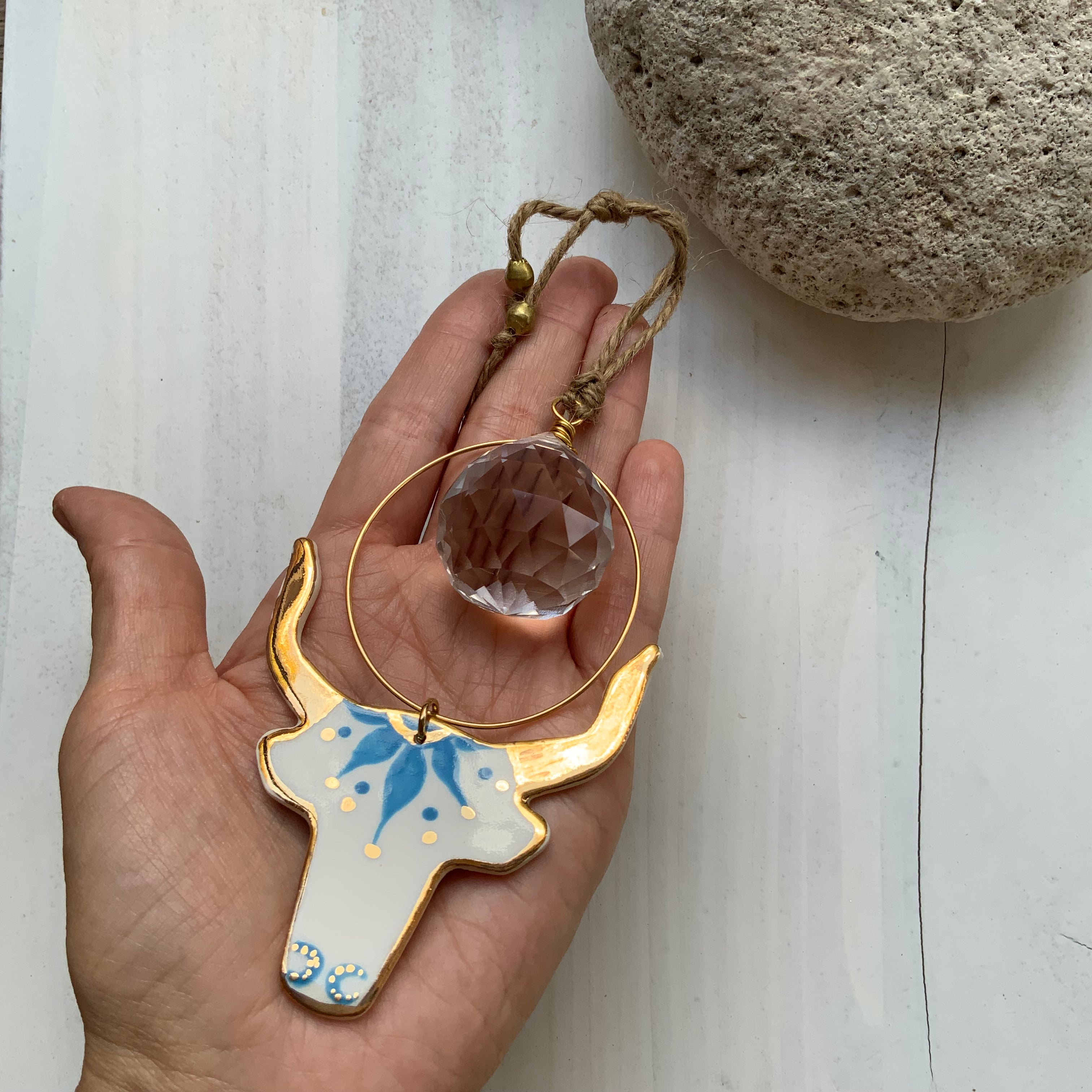 Celestial Longhorn Sun Catcher Ornament-zoom-4