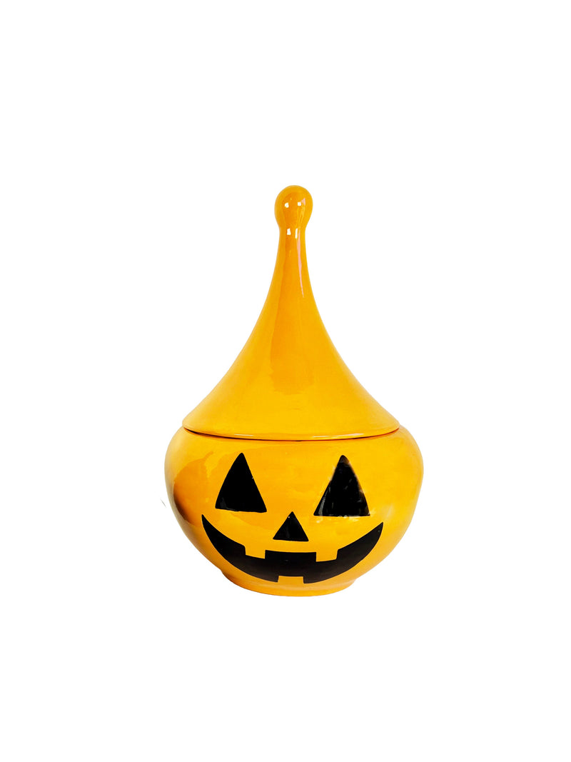 Jack-O'-Lantern Teardrop Jar in Dandy Yellow-zoom-