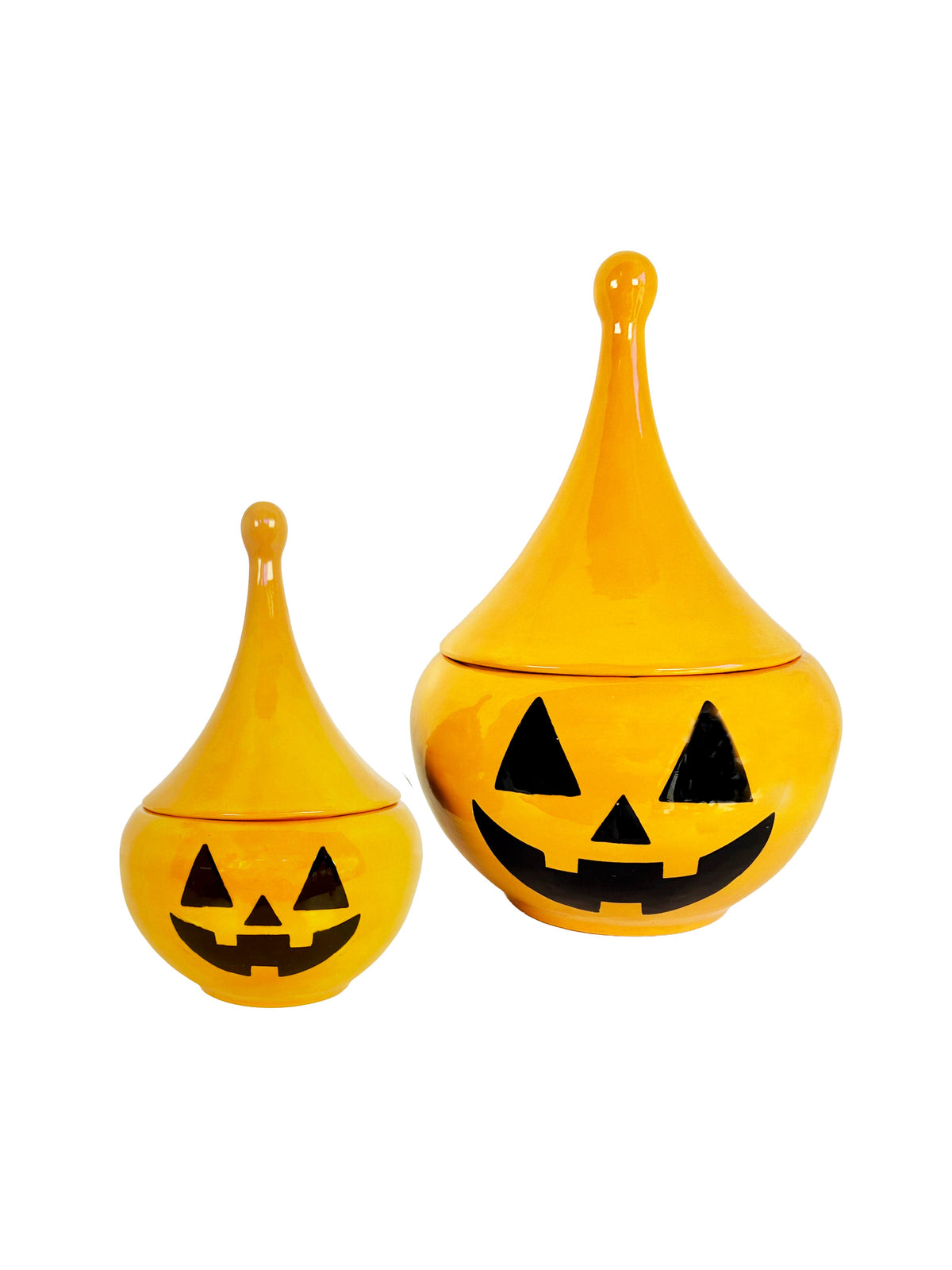 Jack-O'-Lantern Teardrop Jar in Dandy Yellow-zoom-1
