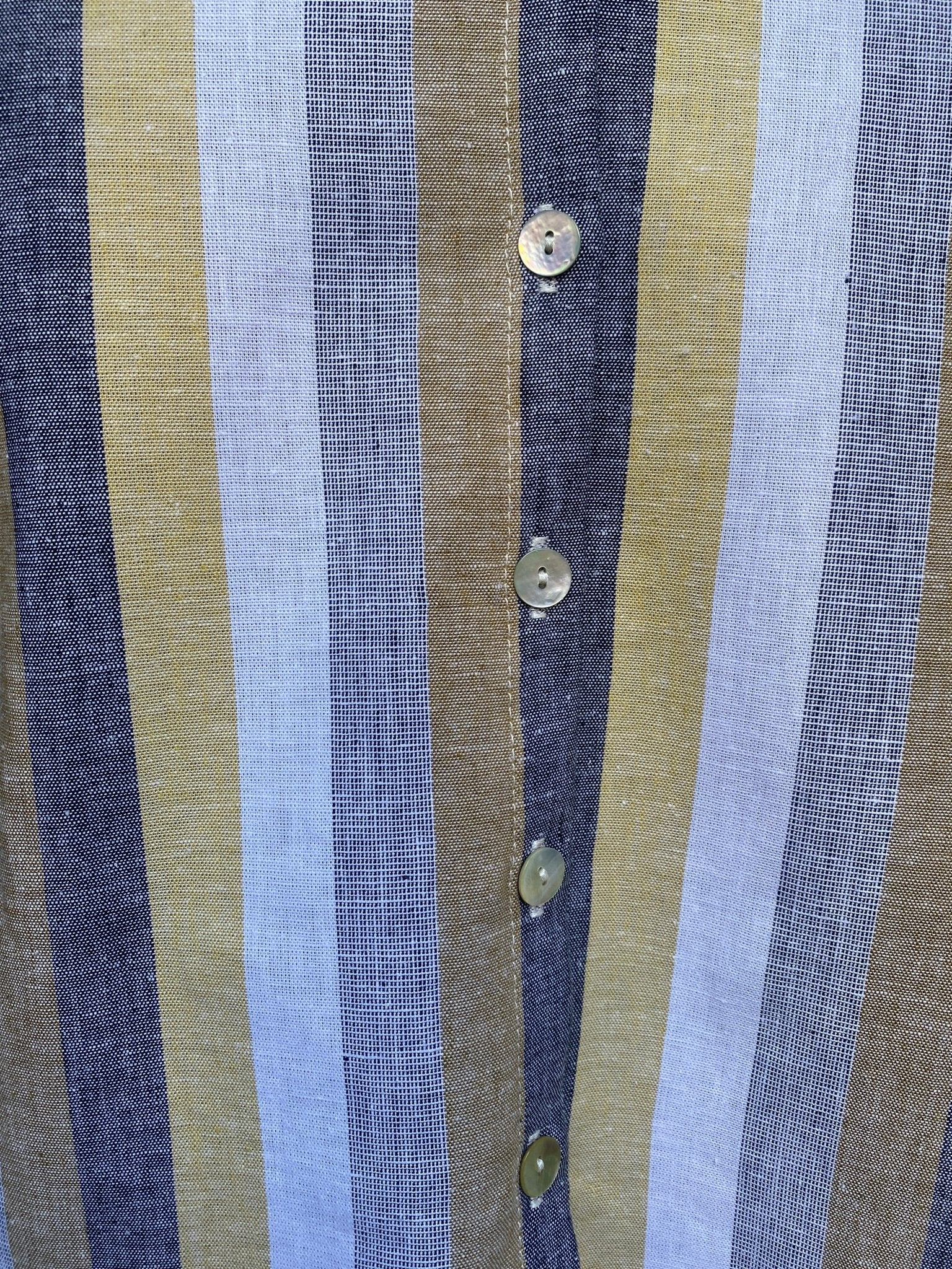 Penelope Dress in Linen Stripe - Aware House - Field Day - 