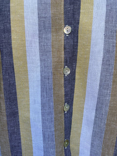 Penelope Dress in Linen Stripe - Aware House - Field Day - 