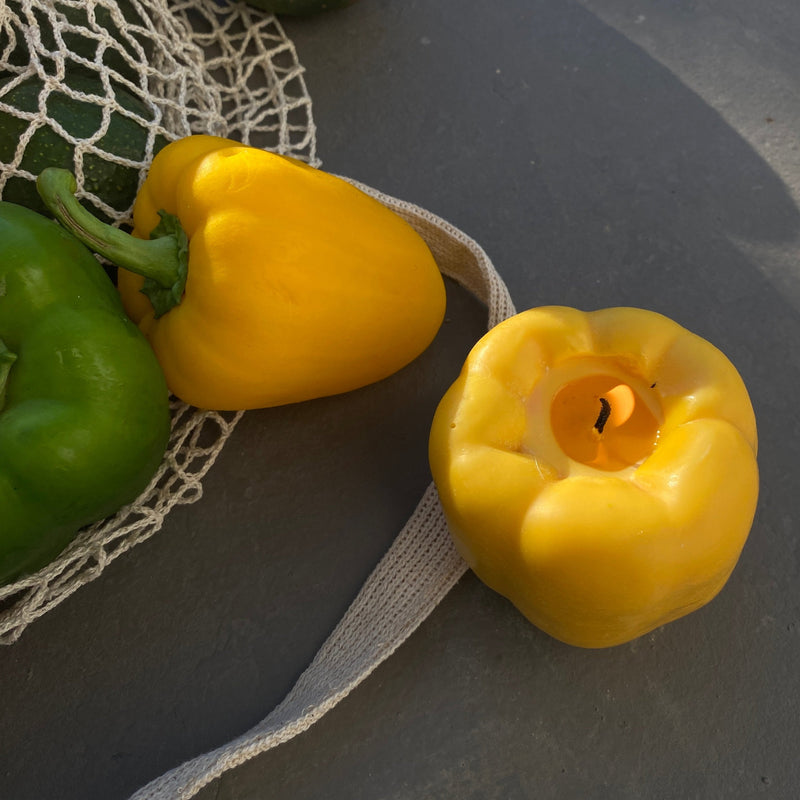 Bell Pepper Candle | Yellow-zoom-