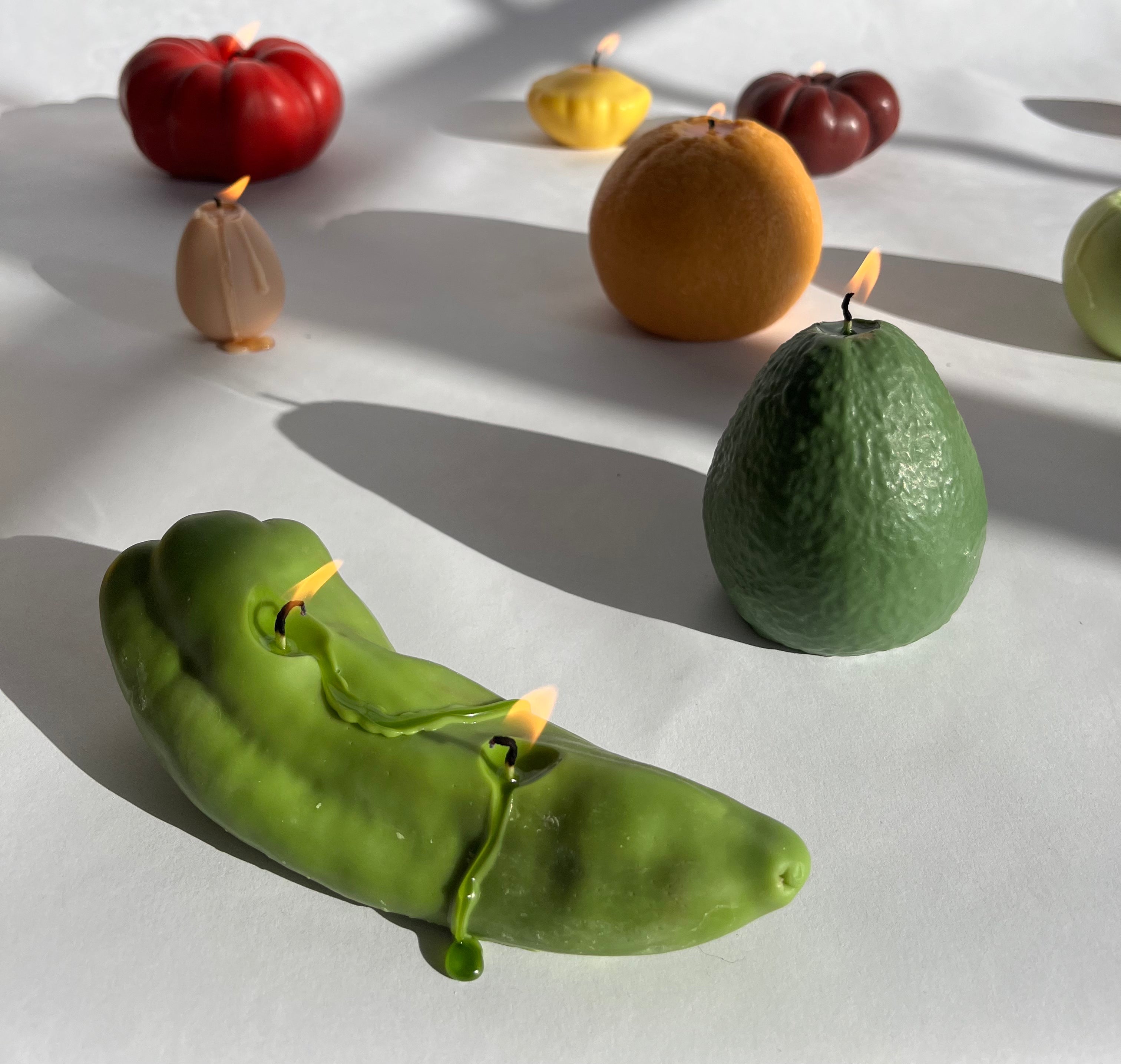 Chili Pepper Candle | Green