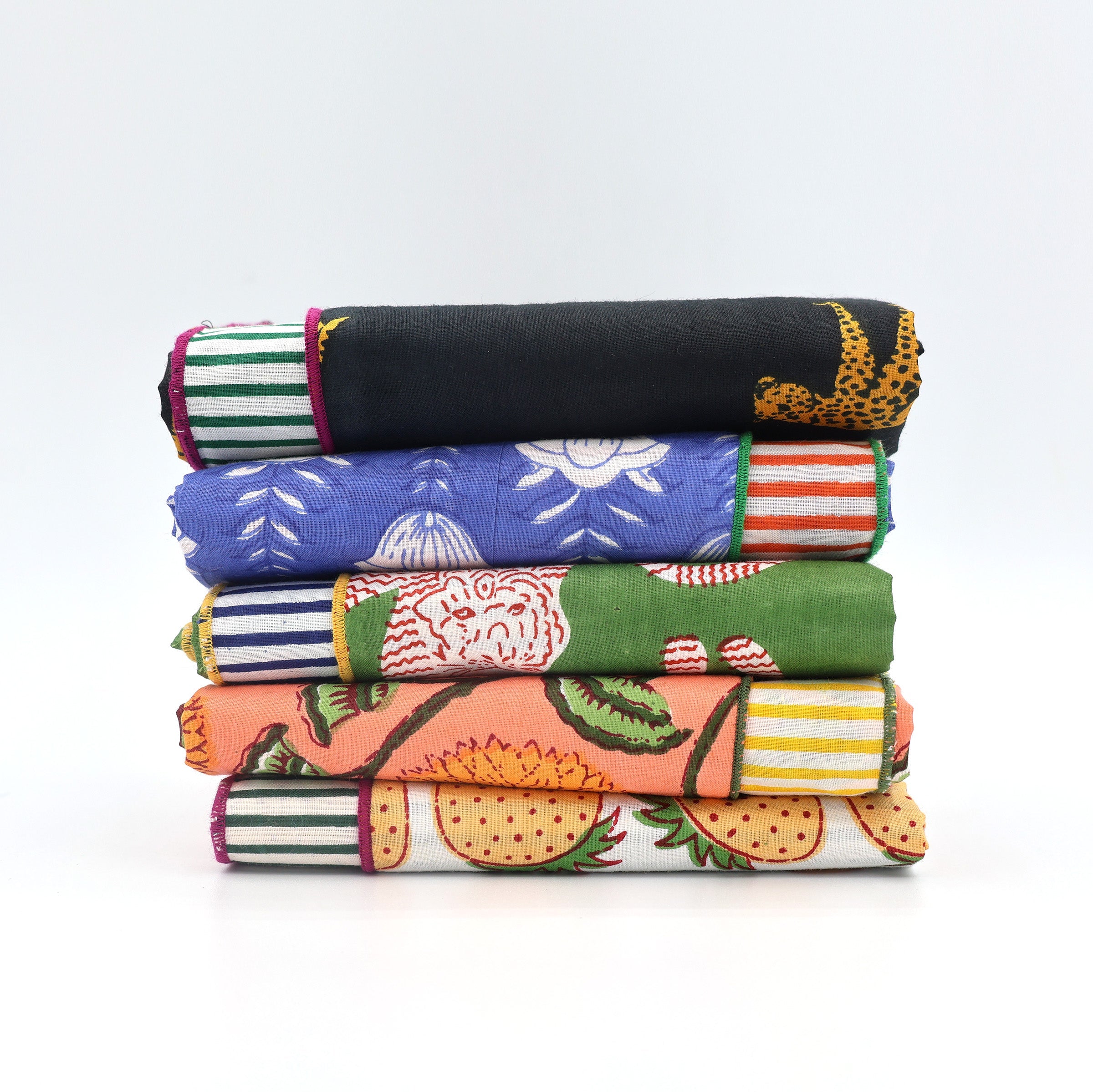 Reversible Dog Bandana | Birds & Geo-zoom-4