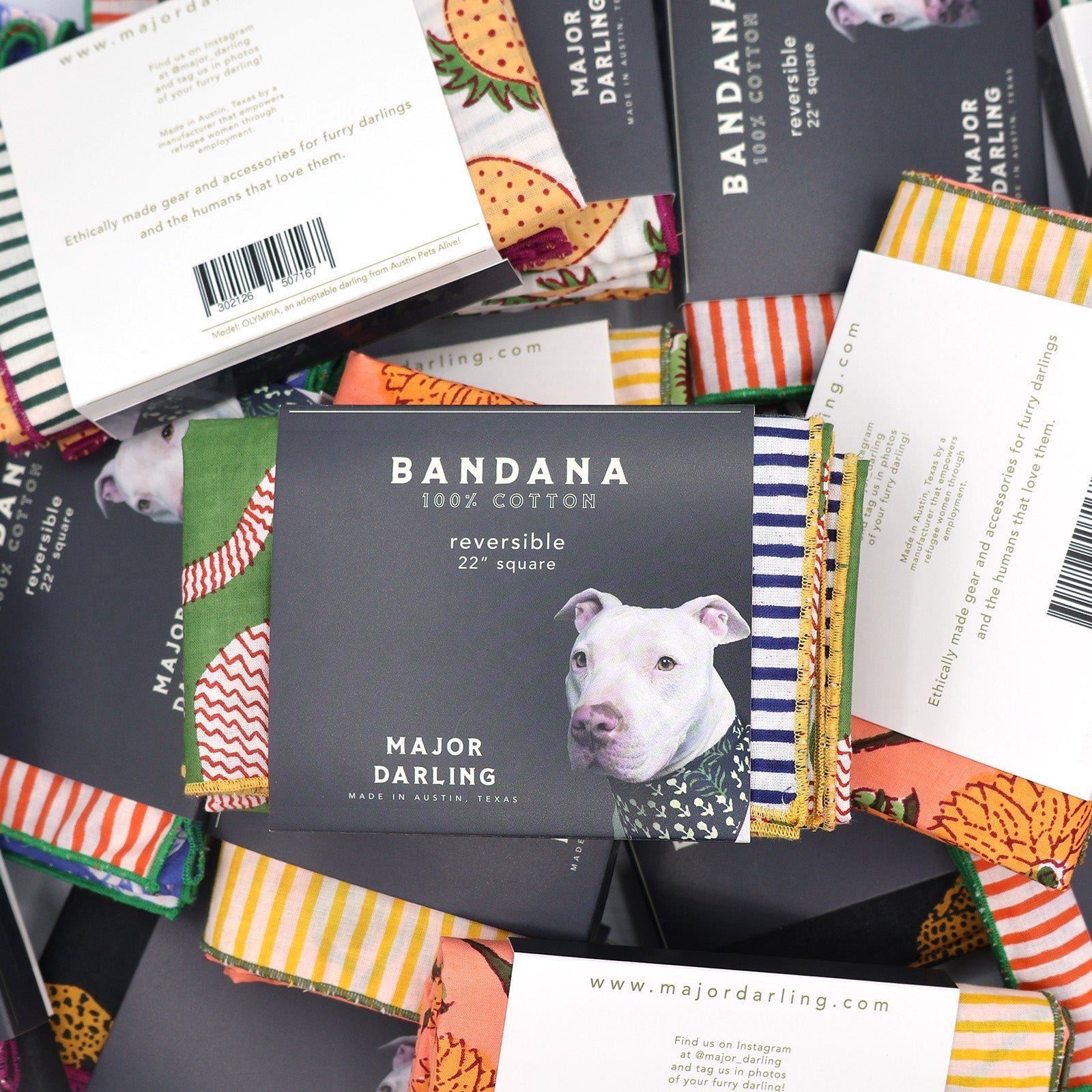 Reversible Dog Bandana | Braids & Half-Moons-zoom-7