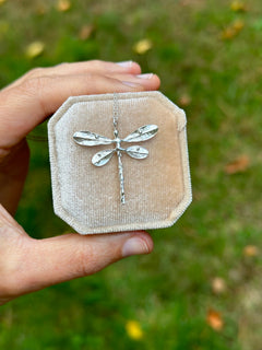 Dragonfly Necklace | Recycled Sterling Silver - Aware House