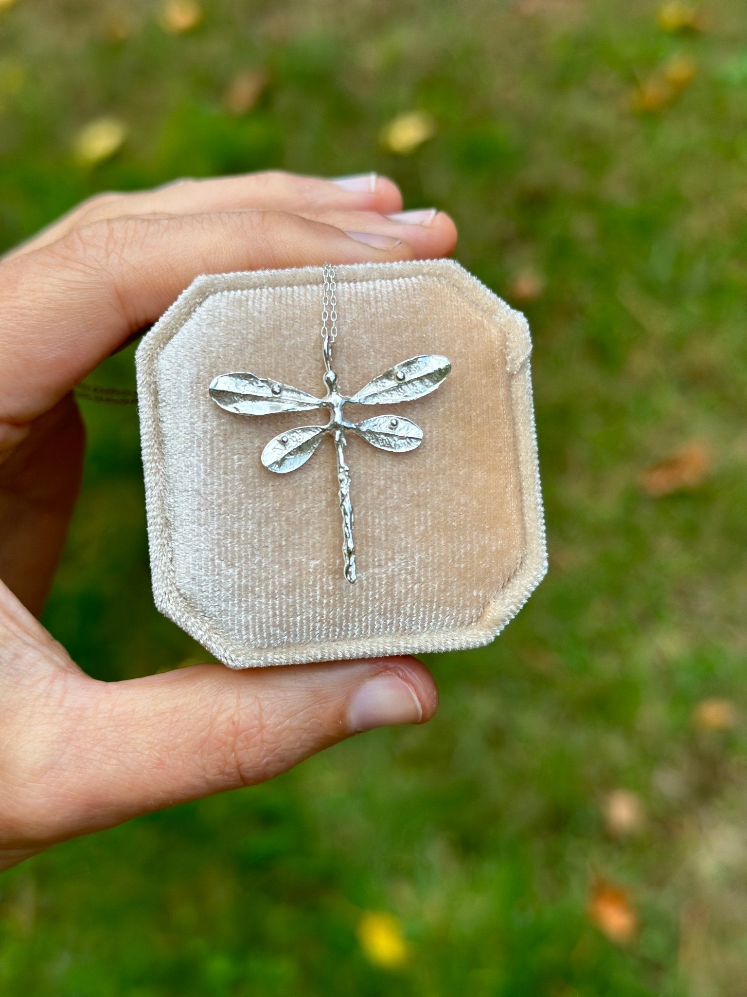 Dragonfly Necklace | Recycled Sterling Silver - Aware House