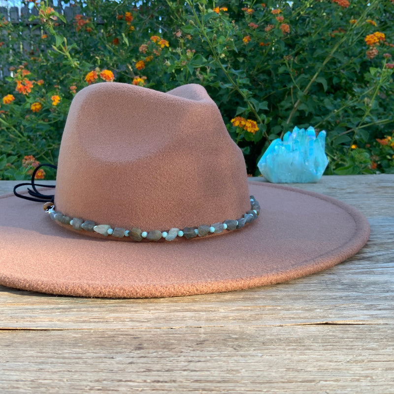 Crystal Labradorite & Amazonite Hatband-zoom-