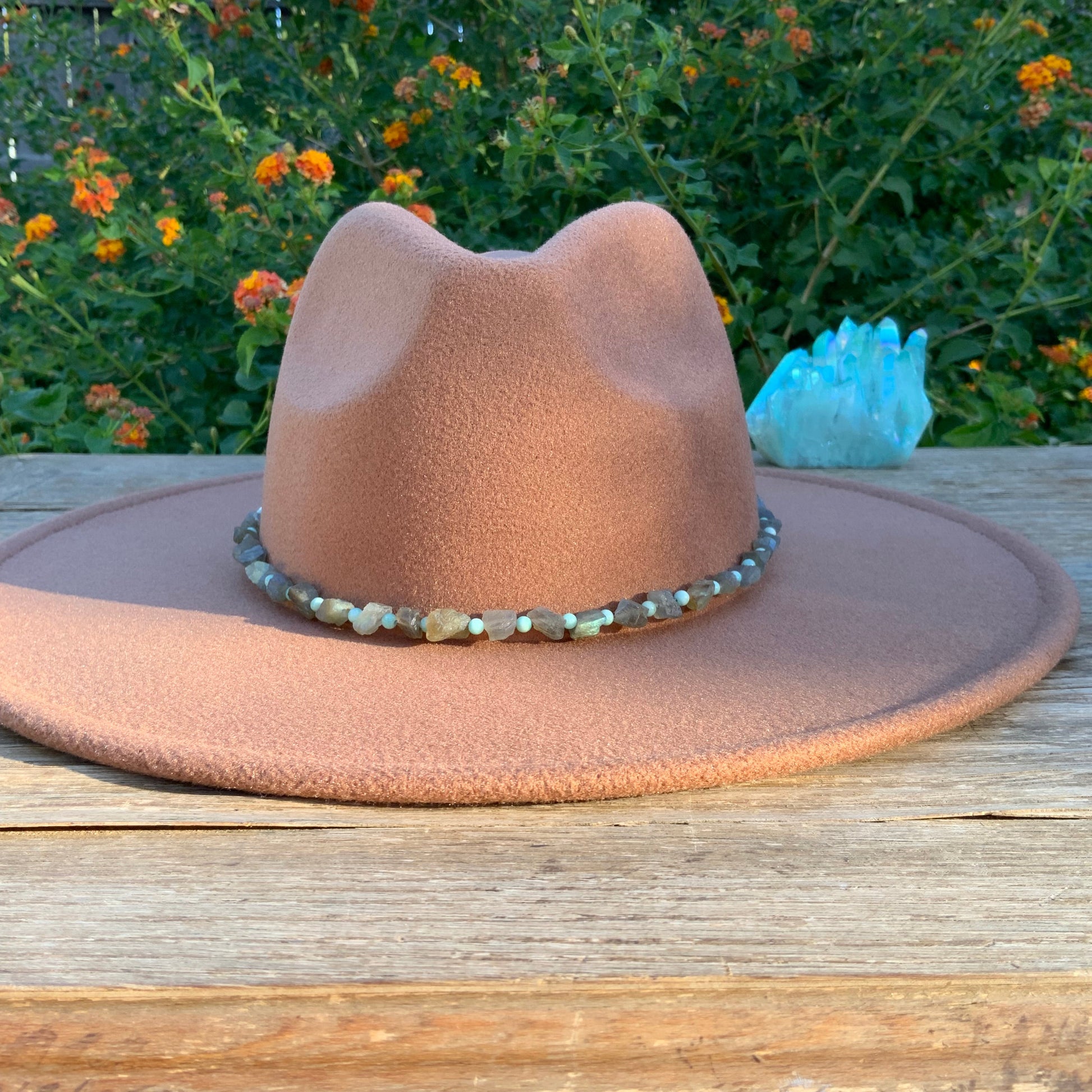 Crystal Labradorite & Amazonite Hatband-7