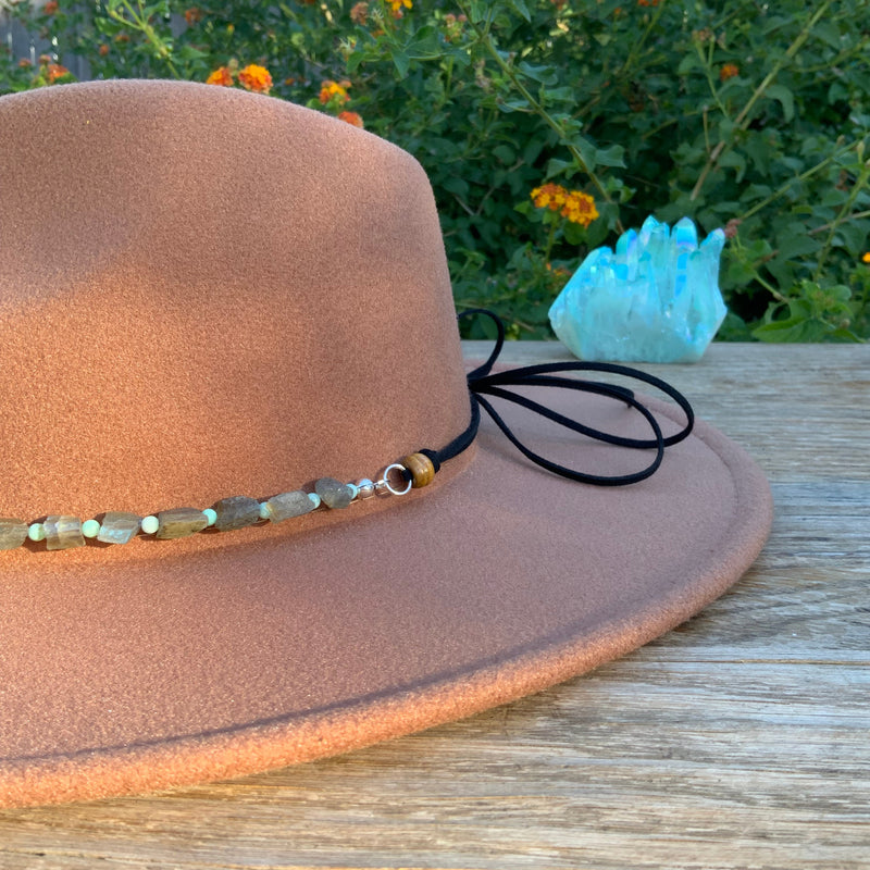 Crystal Labradorite & Amazonite Hatband-zoom-