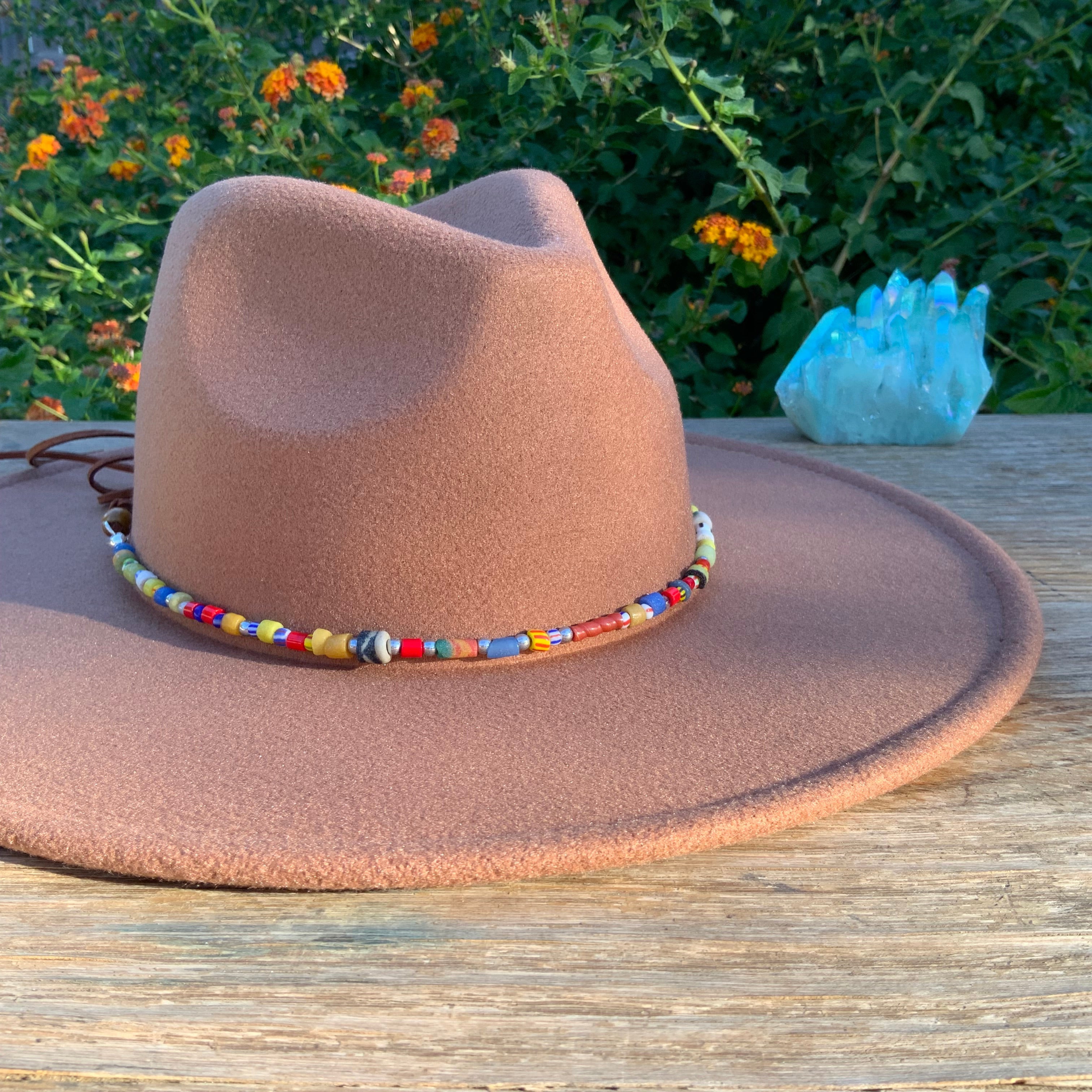 Rainbow Beaded Hatband