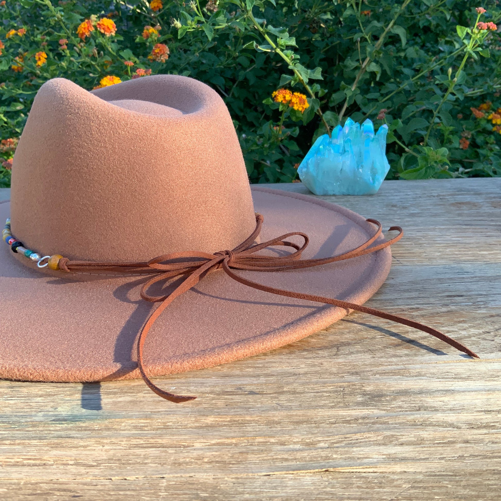 Rainbow Beaded Hatband-3