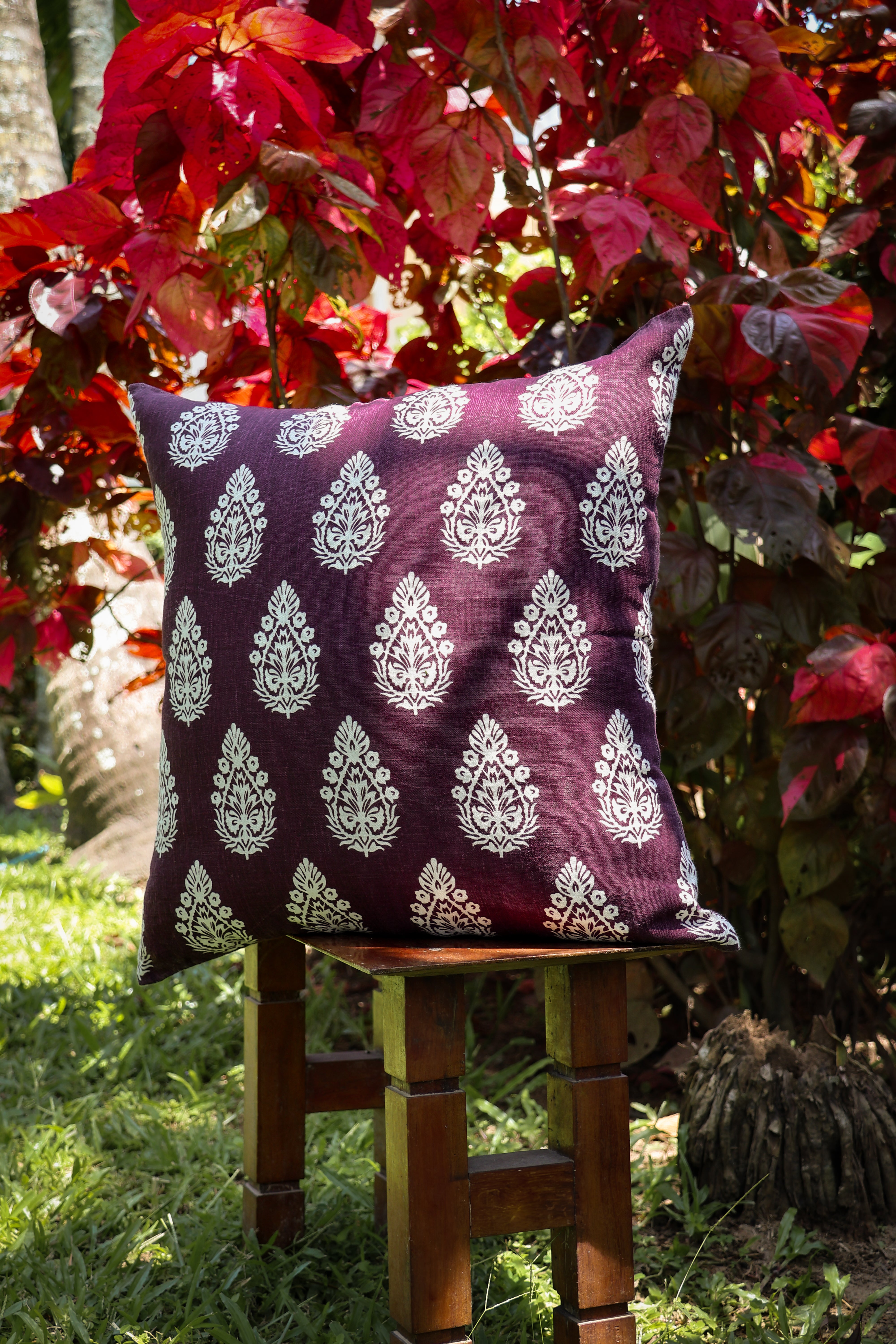 Paan Throw Pillow Cover  (Set of 2)-zoom-1