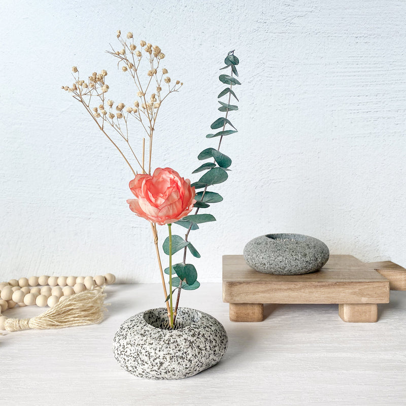 Stone Ikebana Vase-zoom-