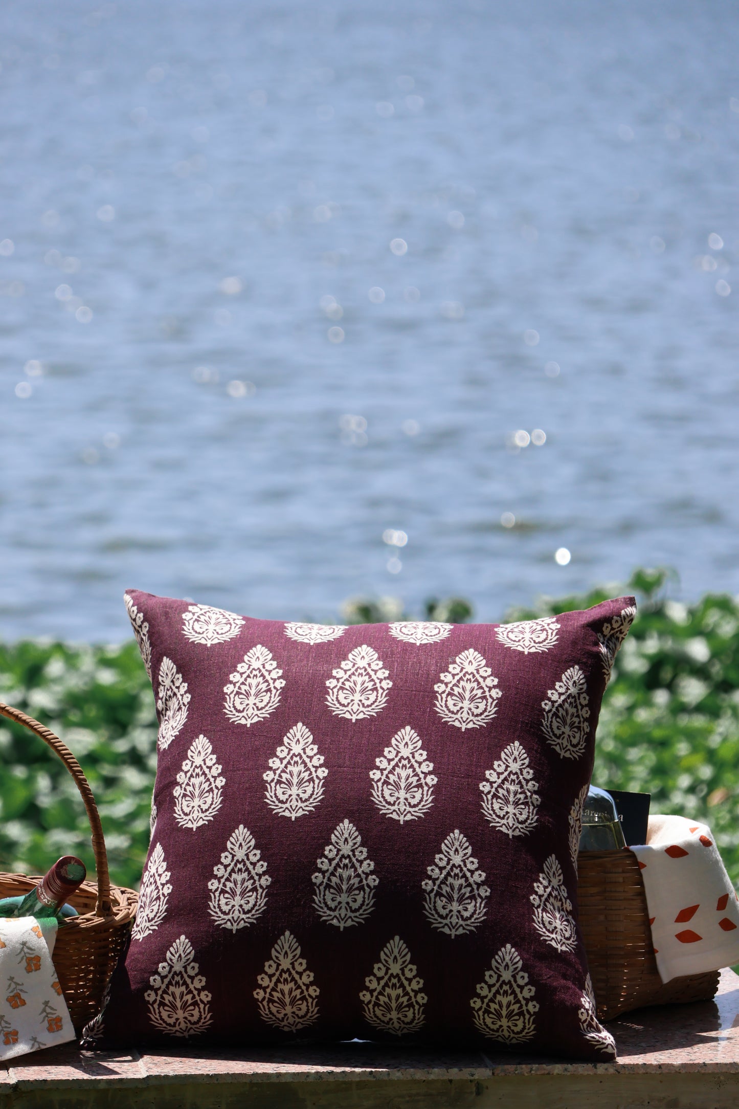 Paan Throw Pillow Cover