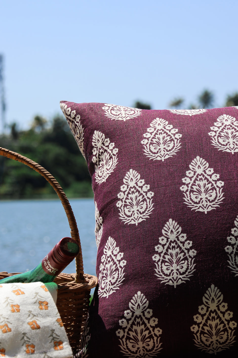 Paan Throw Pillow Cover  (Set of 2)