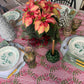Nantucket Stripe Tablecloth in Holiday Pink