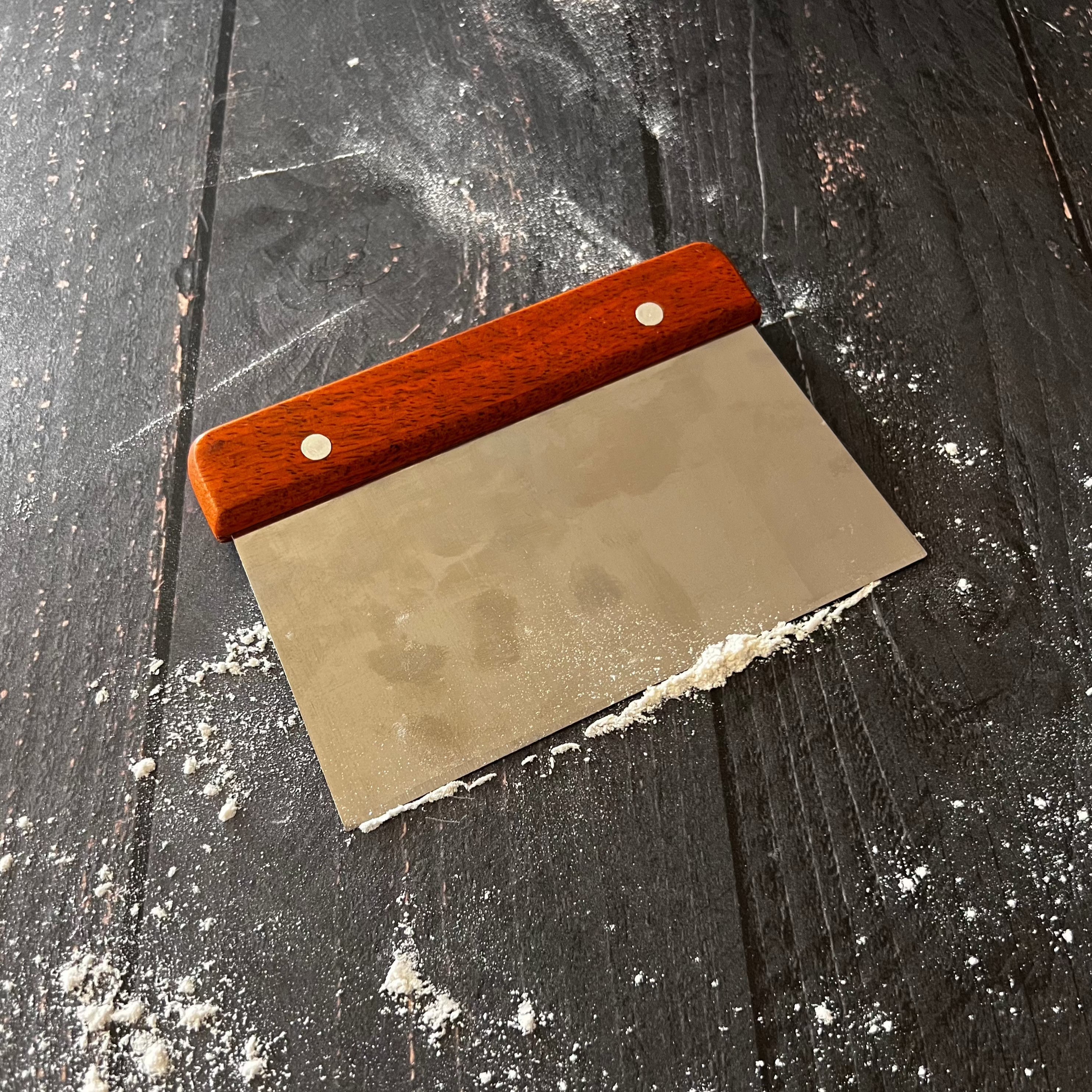 Wooden Bench Scraper | Bread Dough Scraper & Cutter