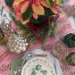 Nantucket Stripe Tablecloth in Holiday Pink