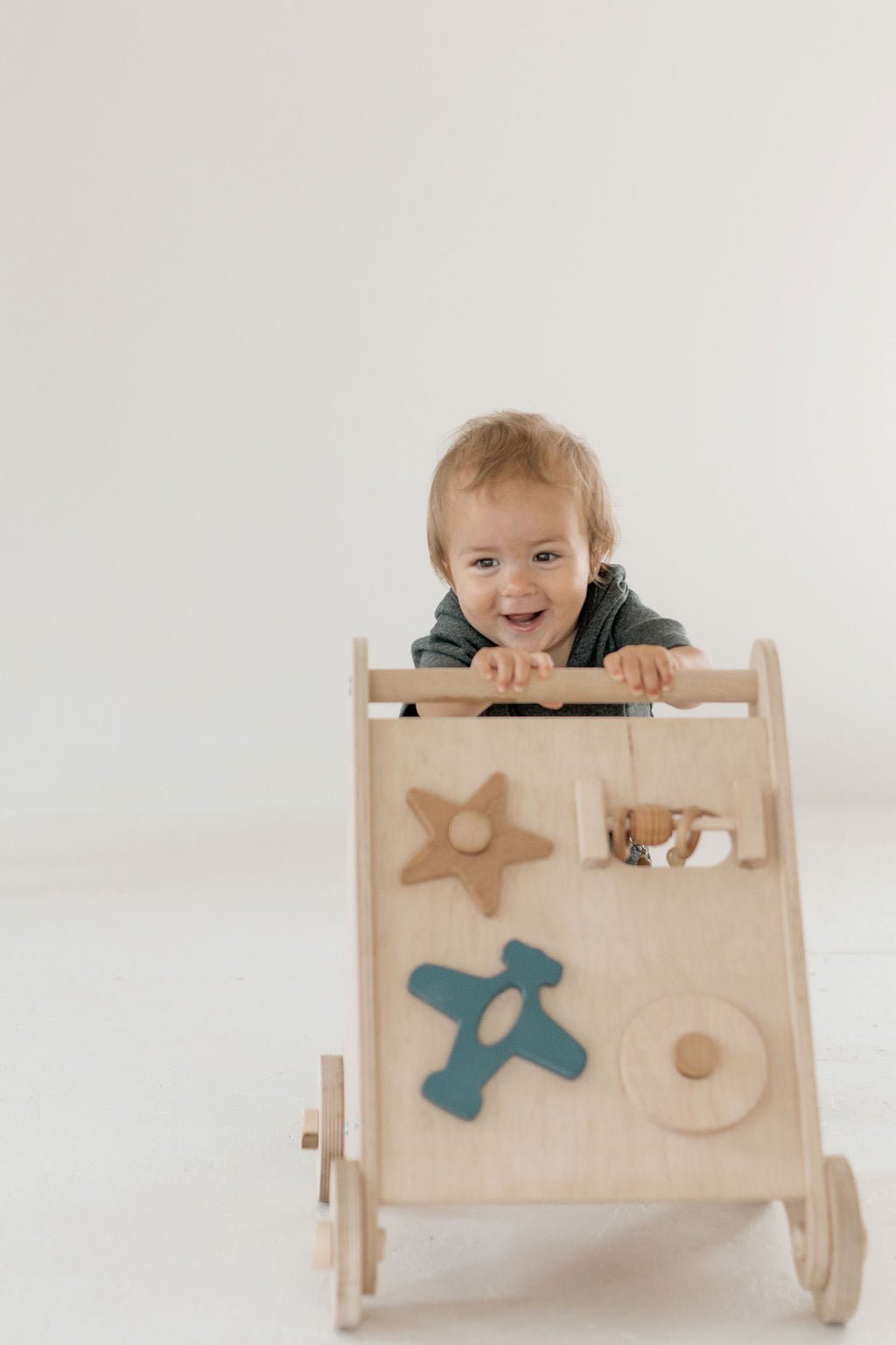 Wooden Activity Walker | Baby Push Walker Toy - Aware House