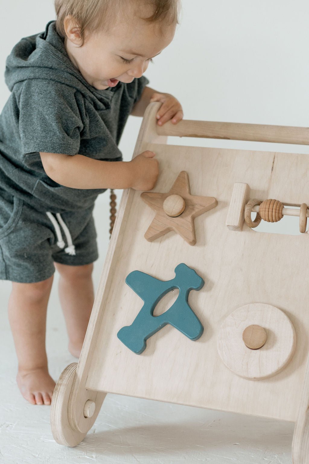 Wooden Activity Walker | Baby Push Walker Toy - Aware House
