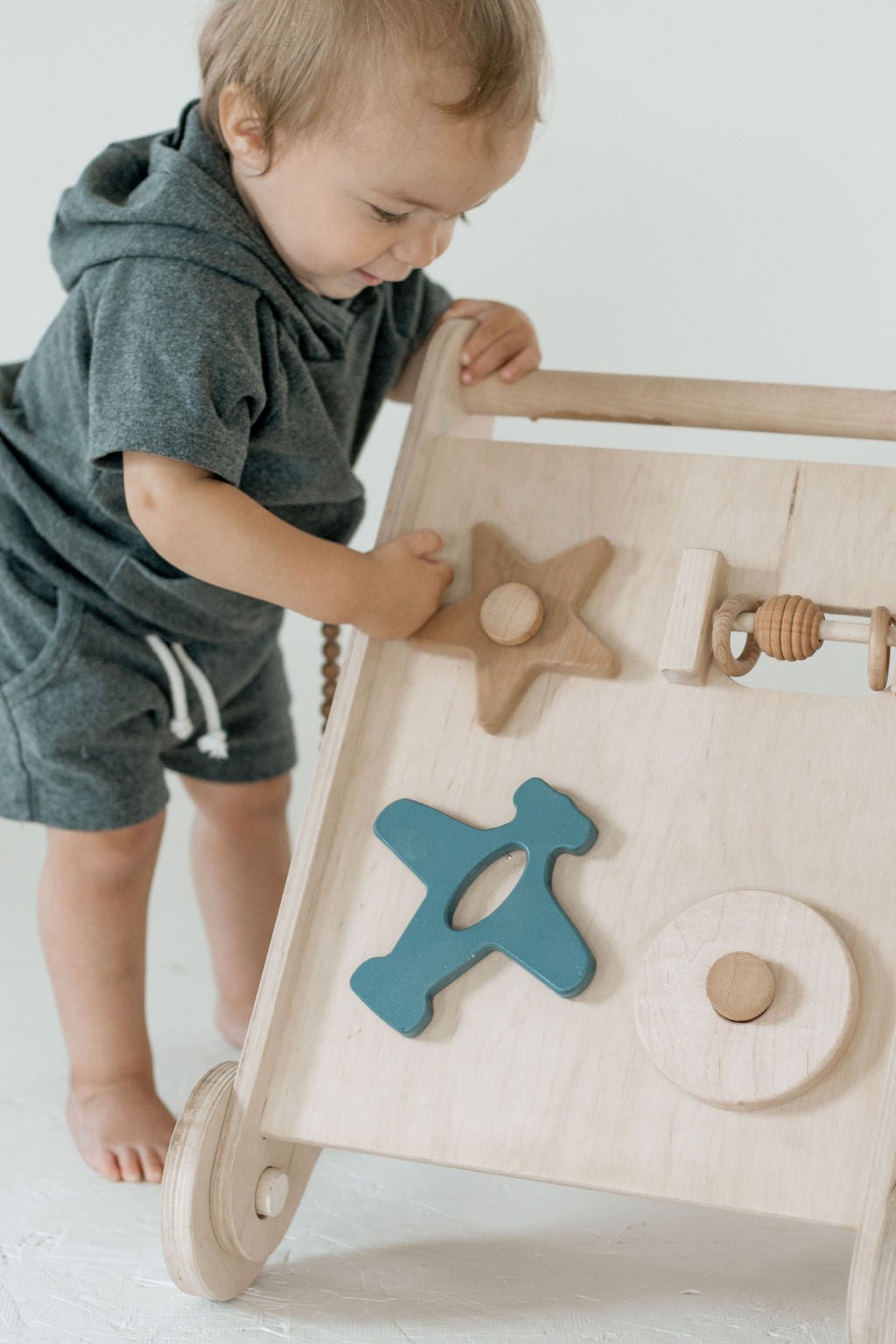 Wooden Activity Walker | Baby Push Walker Toy - Aware House