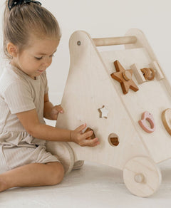Wooden Activity Walker | Baby Push Walker Toy - Aware House
