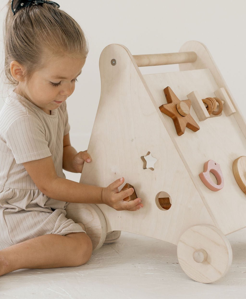 Wooden Activity Walker | Baby Push Walker Toy - Aware House