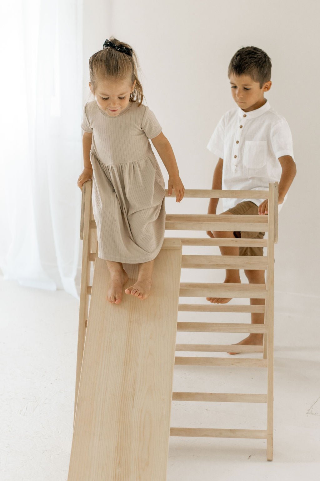 Large Wooden Climbing Triangle | Toddler Climbing Toy - Aware House